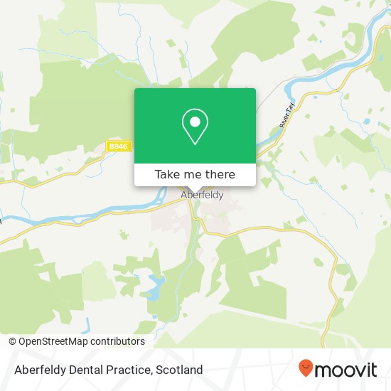 Aberfeldy Dental Practice map