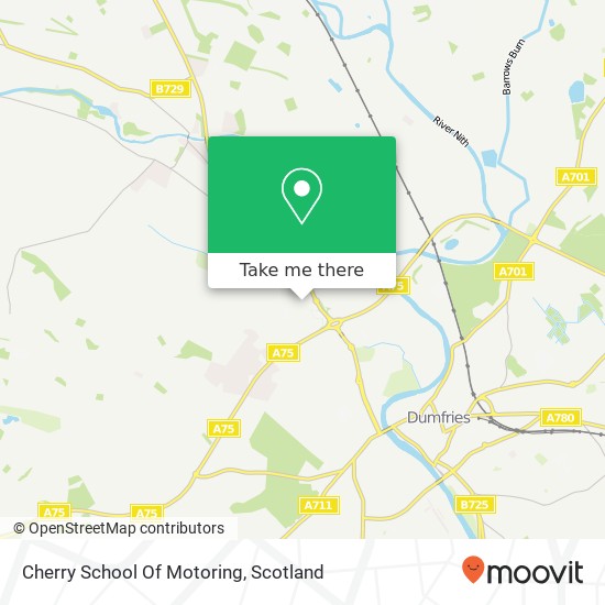 Cherry School Of Motoring map