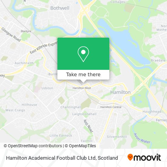 Hamilton Academical Football Club Ltd map