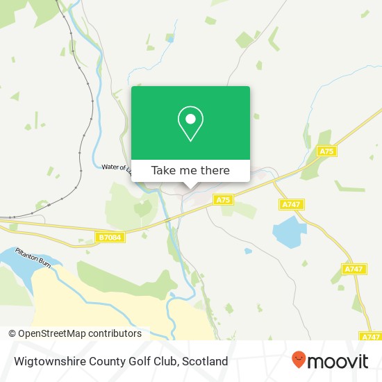 Wigtownshire County Golf Club map