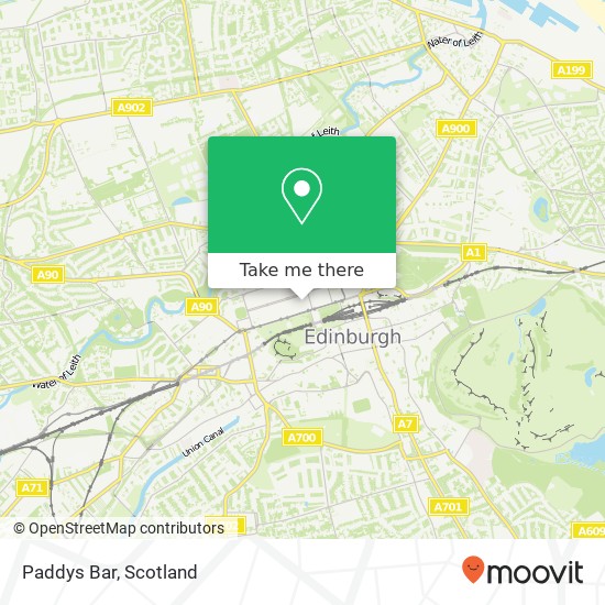 Paddys Bar map