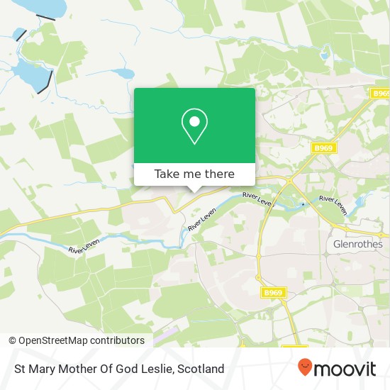 St Mary Mother Of God Leslie map