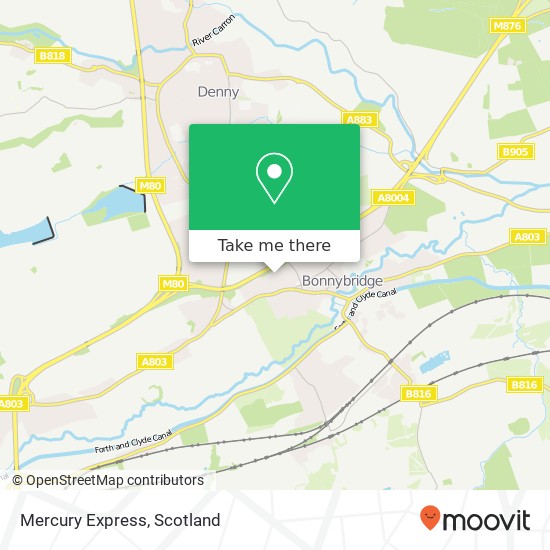 Mercury Express map