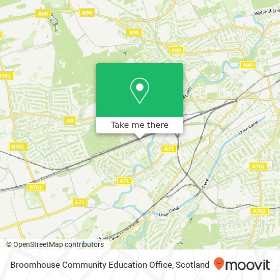 Broomhouse Community Education Office map