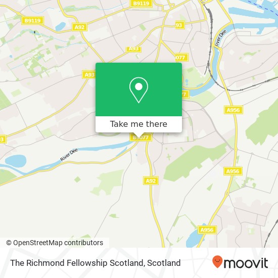 The Richmond Fellowship Scotland map