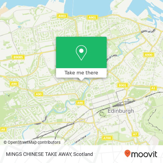 MINGS CHINESE TAKE AWAY map