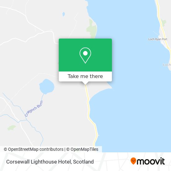 Corsewall Lighthouse Hotel map