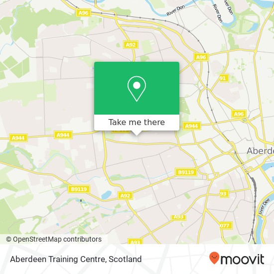 Aberdeen Training Centre map