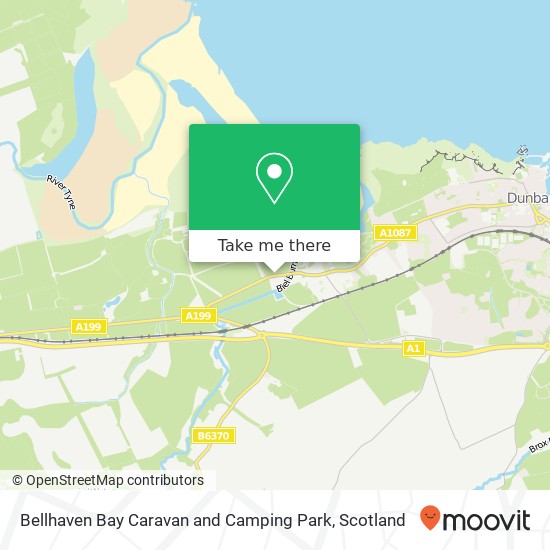 Bellhaven Bay Caravan and Camping Park map