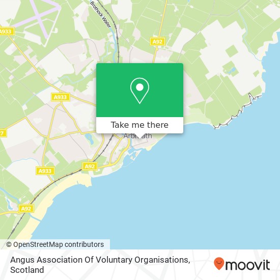 Angus Association Of Voluntary Organisations map