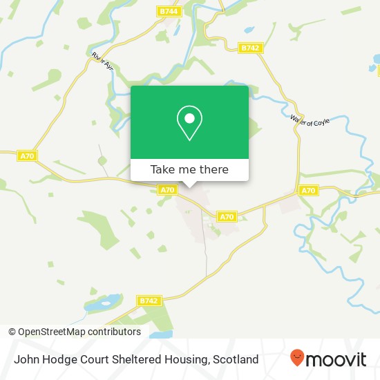 John Hodge Court Sheltered Housing map
