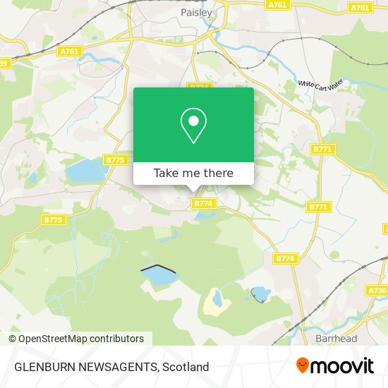 GLENBURN NEWSAGENTS map