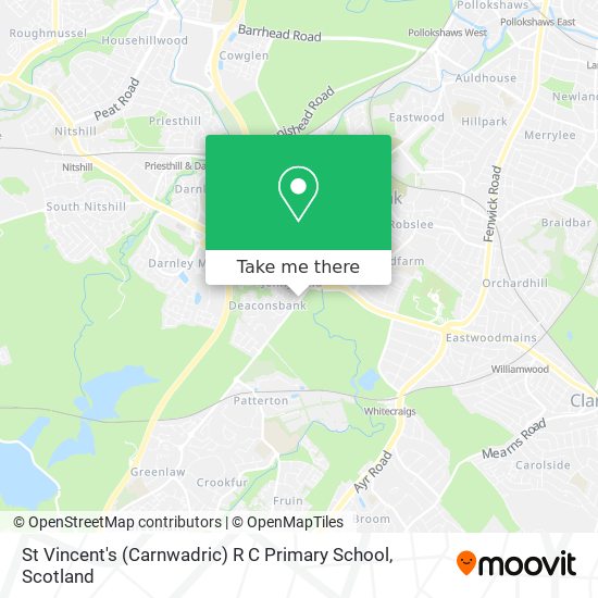 St Vincent's (Carnwadric) R C Primary School map