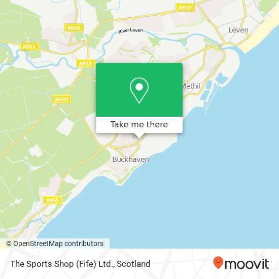 The Sports Shop (Fife) Ltd. map