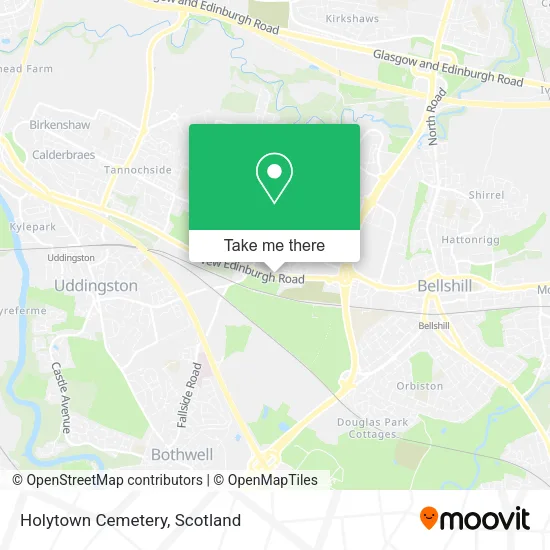 Holytown Cemetery map