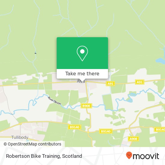 Robertson Bike Training map