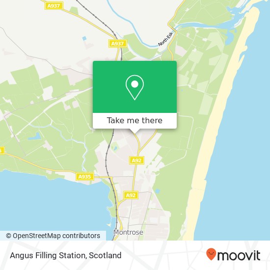Angus Filling Station map