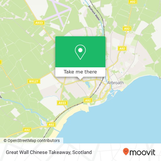 Great Wall Chinese Takeaway map