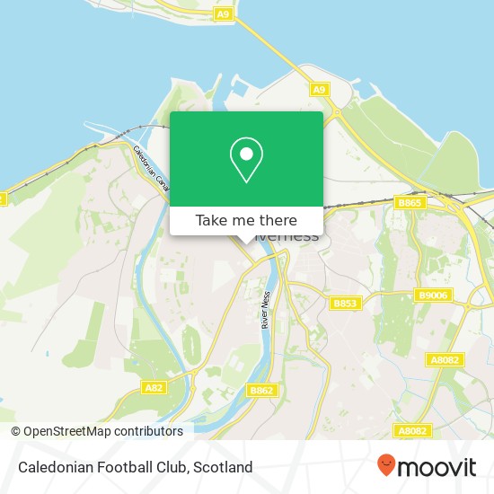 Caledonian Football Club map