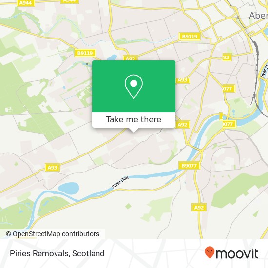 Piries Removals map