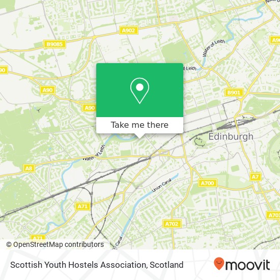 Scottish Youth Hostels Association map