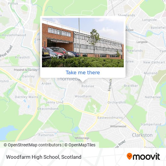Woodfarm High School map
