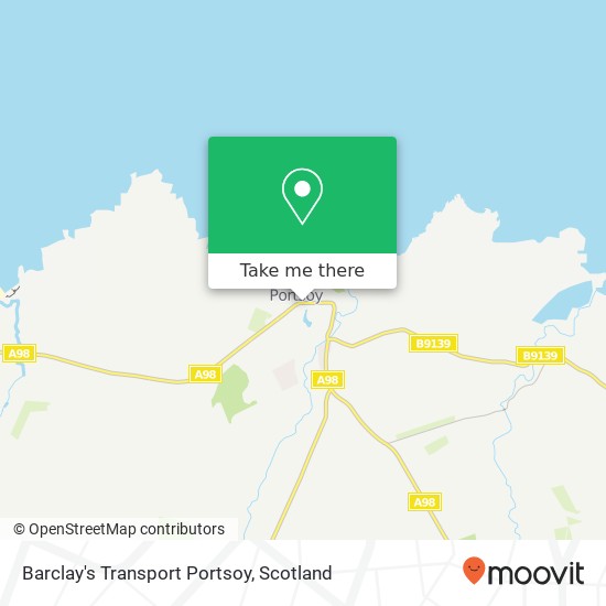 Barclay's Transport Portsoy map