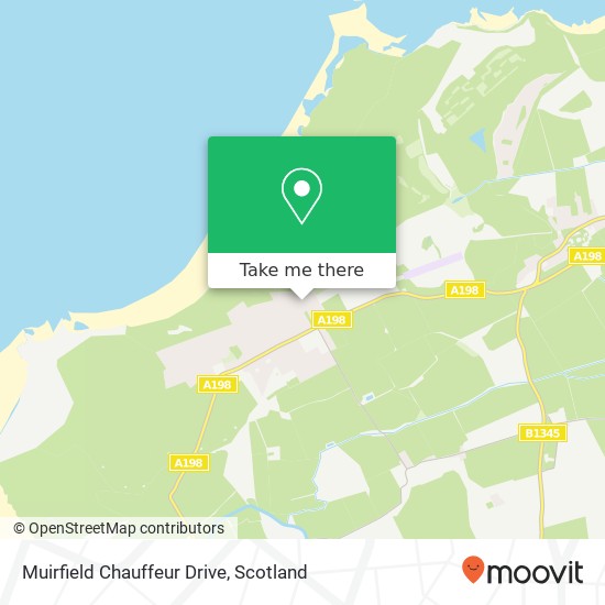 Muirfield Chauffeur Drive map