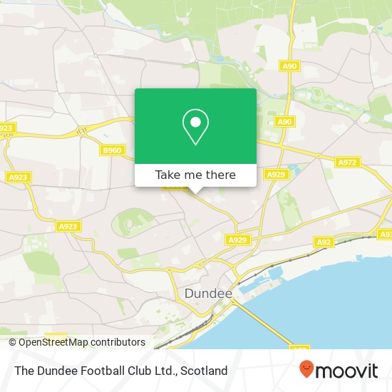 The Dundee Football Club Ltd. map