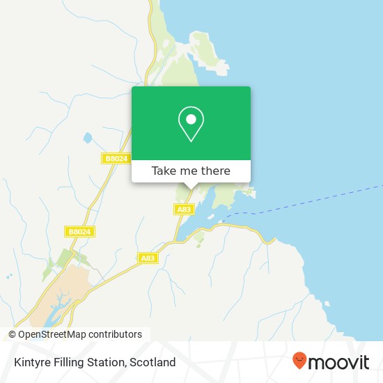 Kintyre Filling Station map