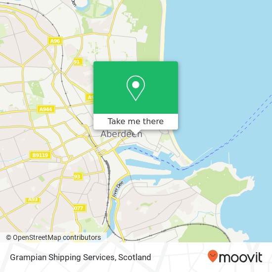 Grampian Shipping Services map
