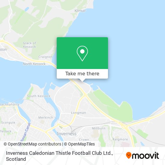 Inverness Caledonian Thistle Football Club Ltd. map