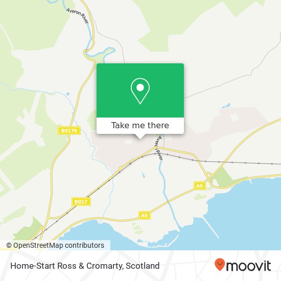 Home-Start Ross & Cromarty map