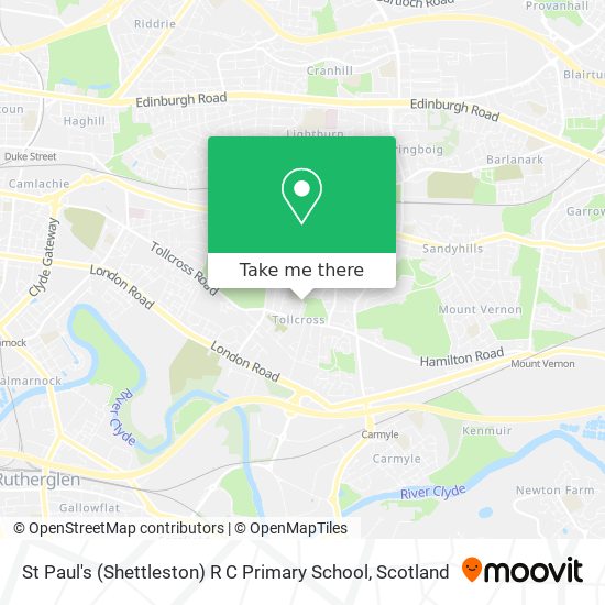 St Paul's (Shettleston) R C Primary School map