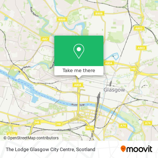 The Lodge Glasgow City Centre map