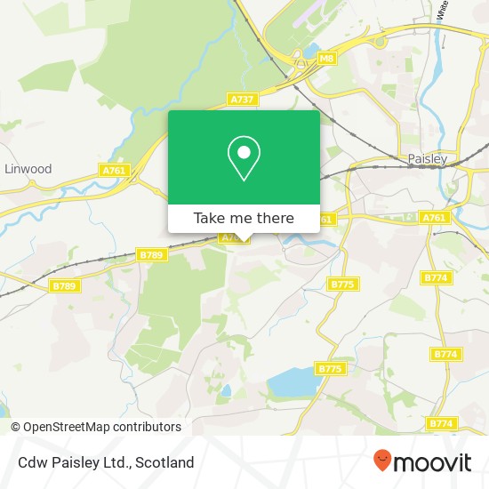 Cdw Paisley Ltd. map