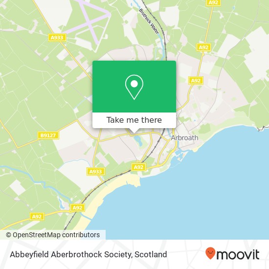 Abbeyfield Aberbrothock Society map