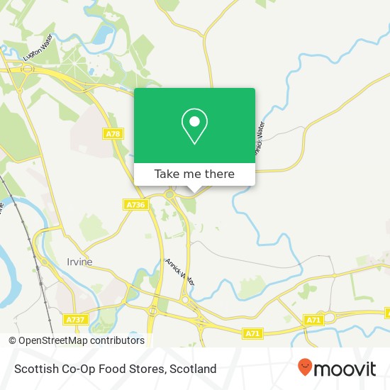 Scottish Co-Op Food Stores map