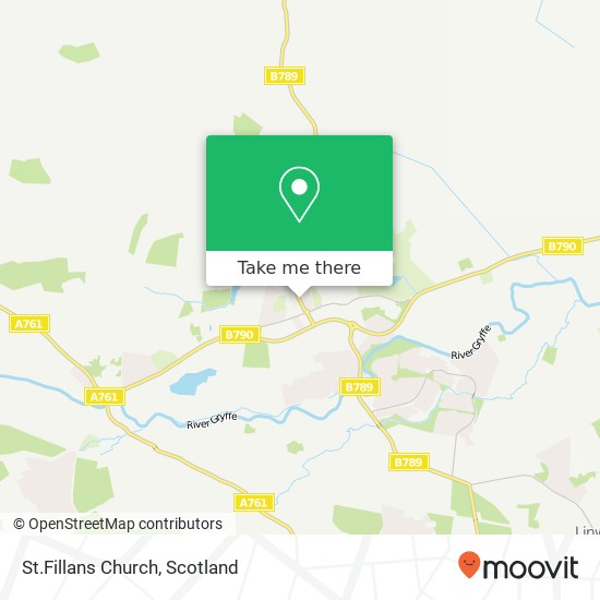 St.Fillans Church map