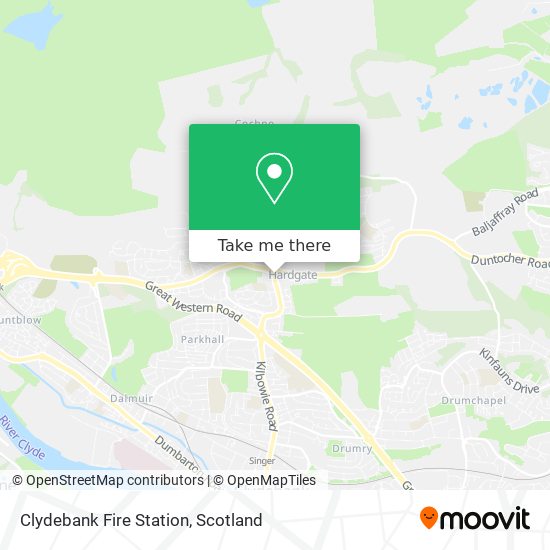Clydebank Fire Station map