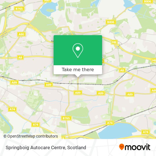Springboig Autocare Centre map
