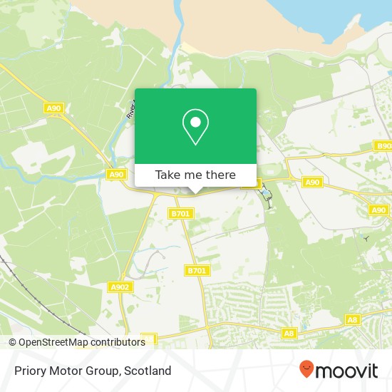 Priory Motor Group map