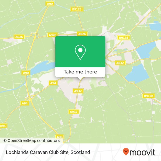 Lochlands Caravan Club Site map