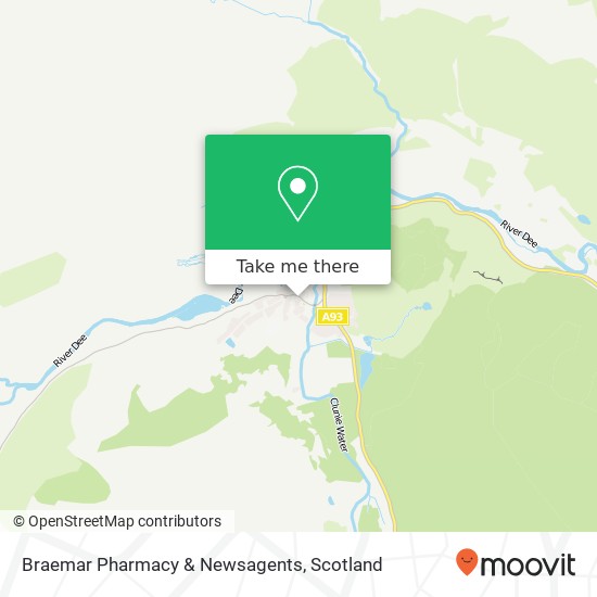 Braemar Pharmacy & Newsagents map