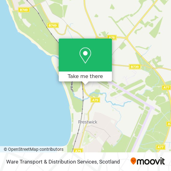 Ware Transport & Distribution Services map