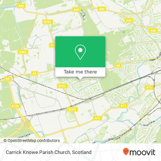 Carrick Knowe Parish Church map