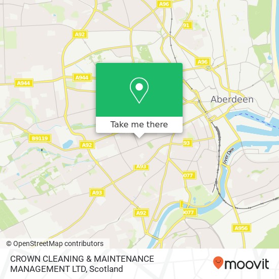 CROWN CLEANING & MAINTENANCE MANAGEMENT LTD map