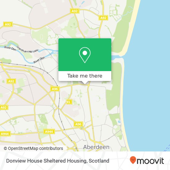 Donview House Sheltered Housing map