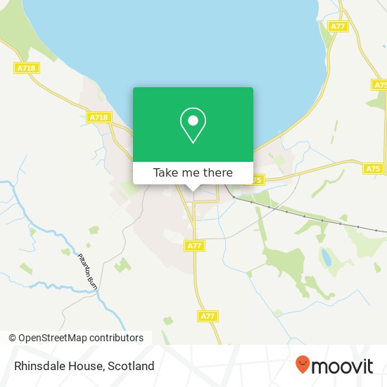 Rhinsdale House map
