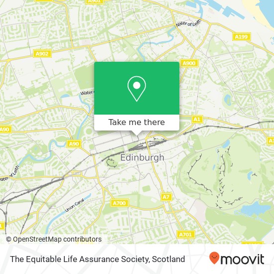The Equitable Life Assurance Society map